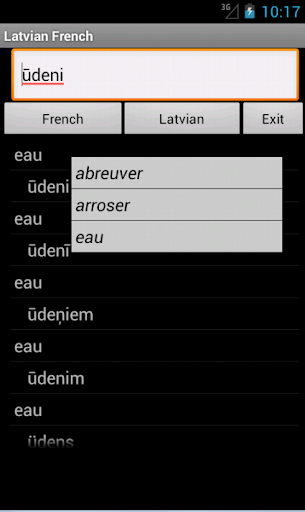French Latvian Dictionary