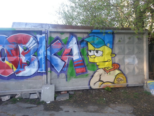 Барт Симпсон граффити