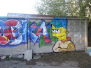 Барт Симпсон граффити