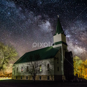 Milky Way Church by Aaron Groen - Landscapes Starscapes