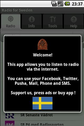 Radio for Sweden free app