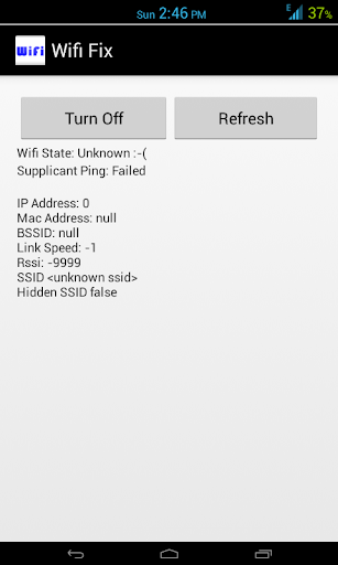 Wi-Fi Status Fix