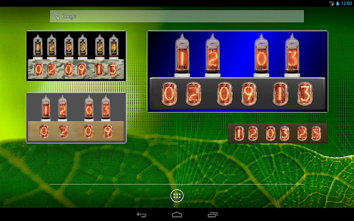 download Nixie Tube Clock Widget free