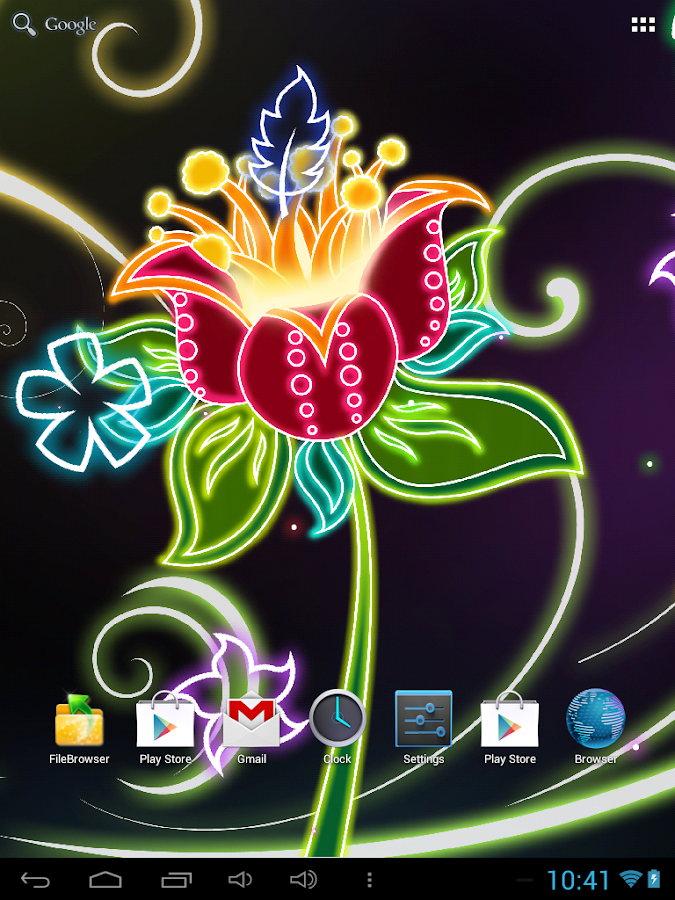 Neon Flowers Live Wallpaper HD - Android Apps on Google Play