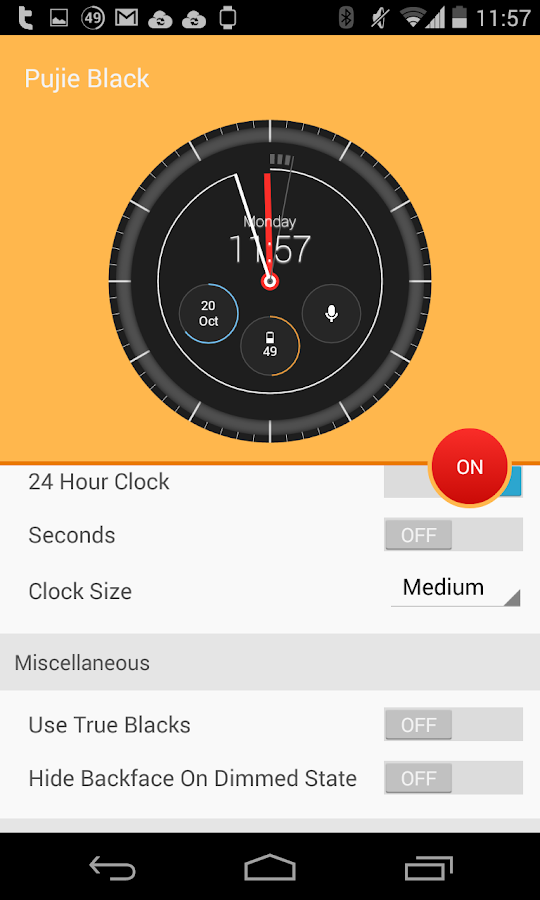 Pujie Black Watch Face Android Apps on Google Play