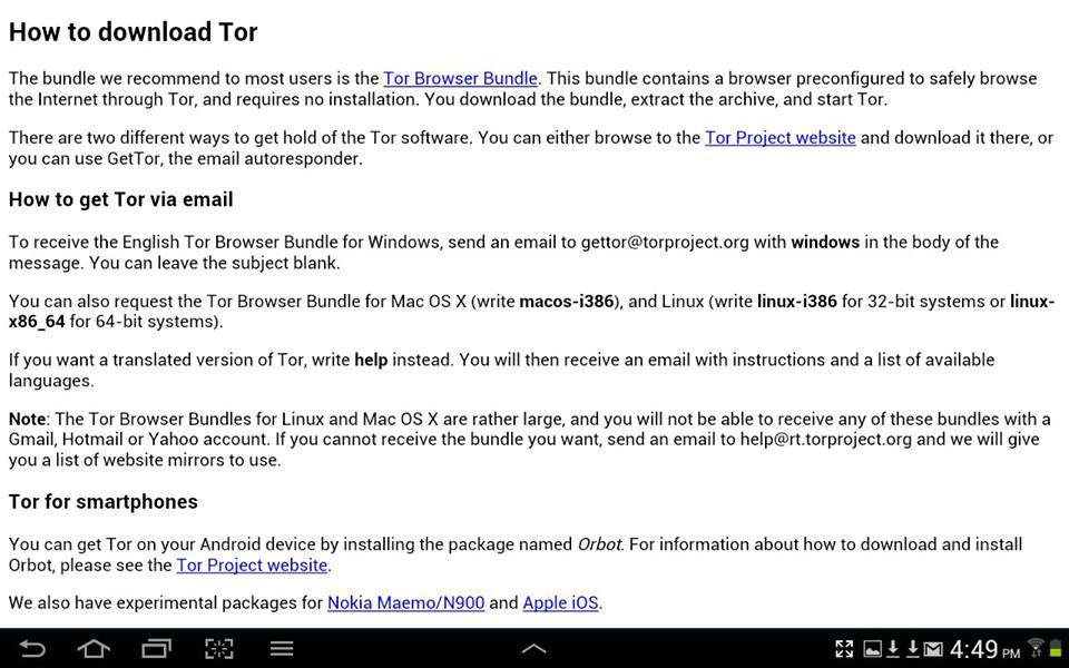 Tor Browser the Short Guide - screenshot