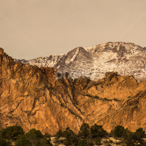Garden of the Gods & Pikes Peak by Robie Blair - Landscapes Mountains & Hills