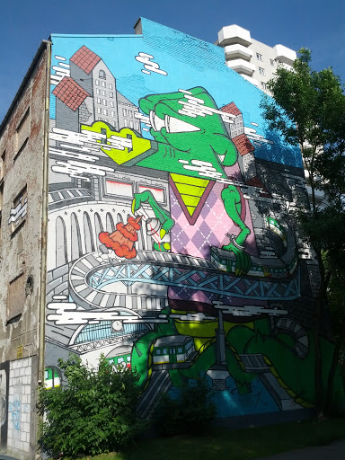Street Art Smoczysko W Mieście