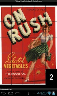 Vintage Label Sliding Puzzle