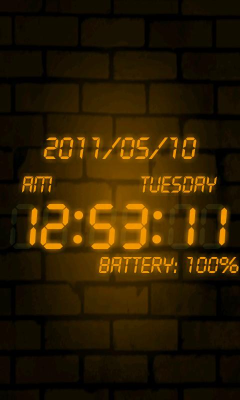 Android application battery clock Pro screenshort