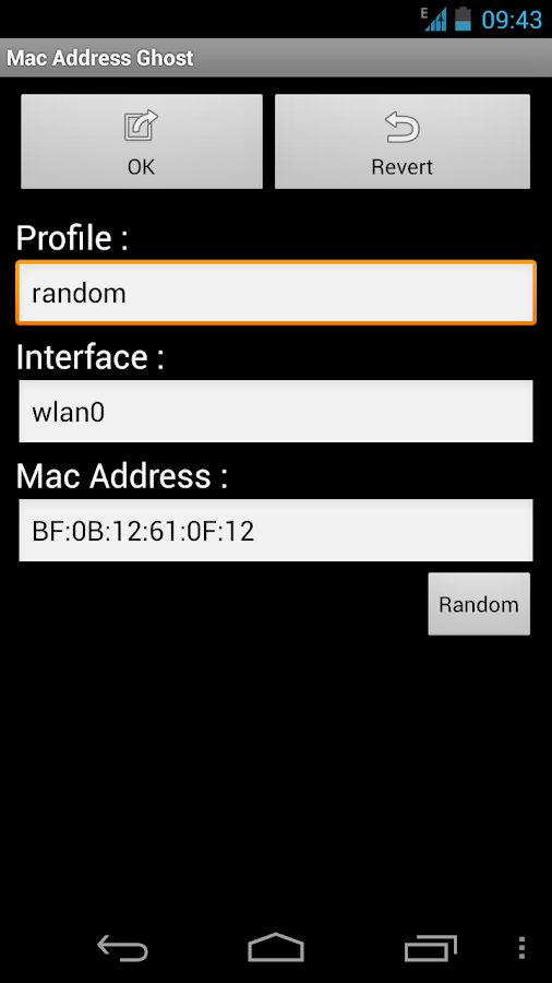 Mac Address Ghost Screenshot