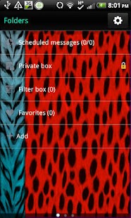 GO SMS - Wild Print 2 Screenshots 1