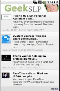 GeekSLP for Android Screenshots 1