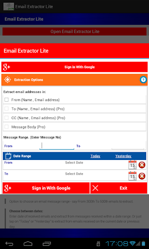 Email Extractor Lite