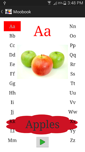 MooBook Custom Alphabet App