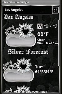 Silver  Weather Widget screenshot 1