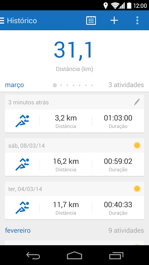Runtastic PRO - screenshot