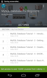 Learn MySQL Database Tutorials - screenshot thumbnail