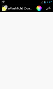 Screenshot dell'applicazione Android aFlashlight [Donation]