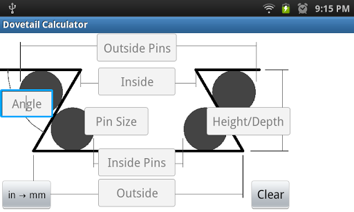 Dovetail Calculator