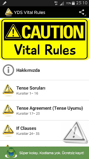 【免費教育App】YDS VITAL RULES-APP點子