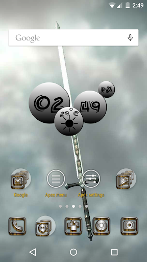 SilverGold 3D Icon CM Launcher