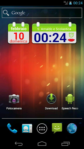 SpeakTime Glass widget