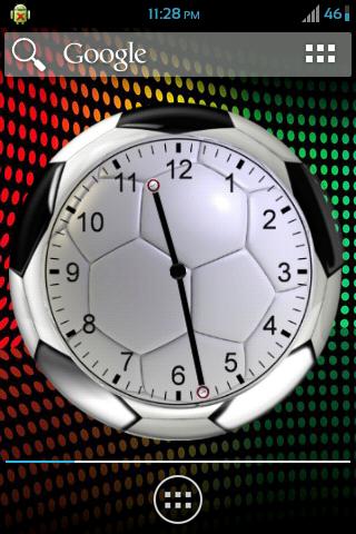 Analog Clock Football Fans