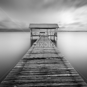 Jetty by Abi Danial - Black & White Landscapes