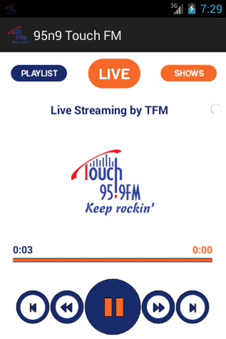 95n9 Touch FM Radio Player