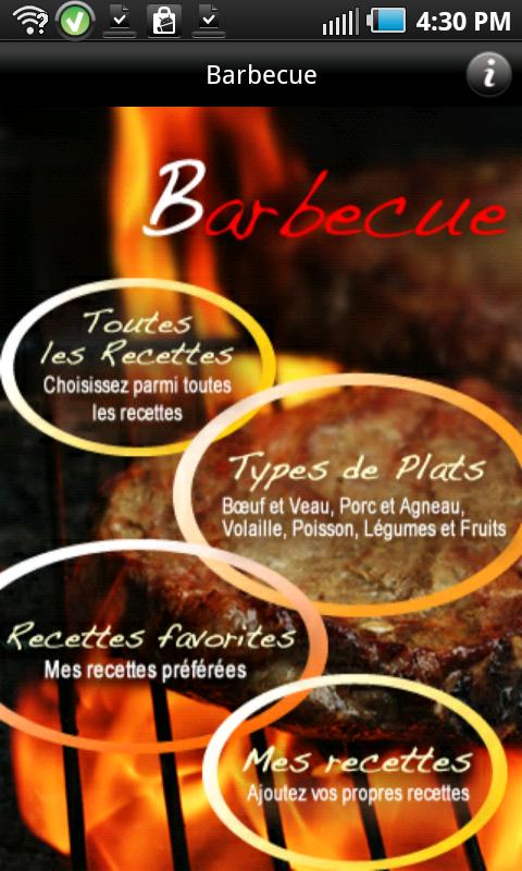 iCuisine Barbecue Screen 2