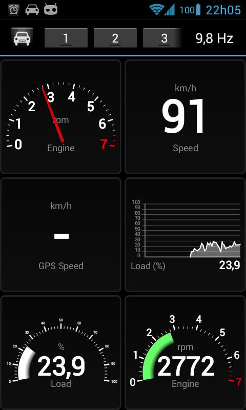 OBD Dashboard Screen 2