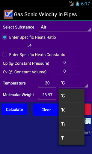 【免費生產應用App】Gas Sonic Velocity in Pipes-APP點子