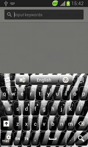 GO Keyboard Zebra Print Theme