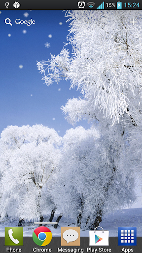 冬季降雪動態桌布