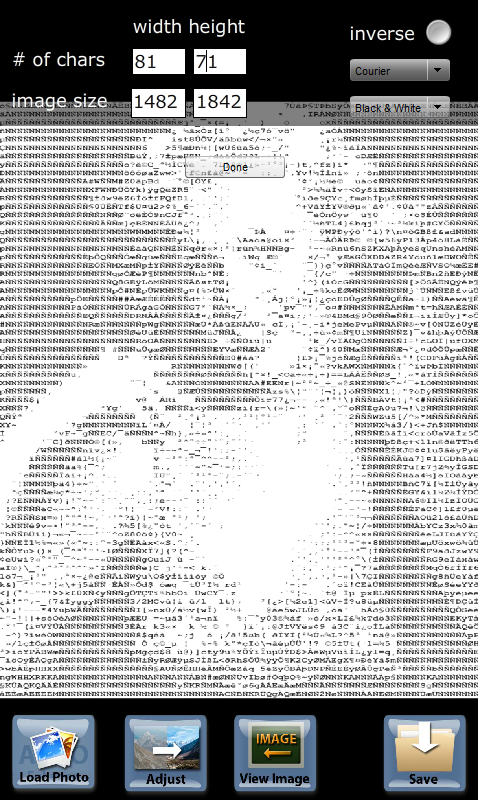 ASCII Art: Images to Text Screen 2