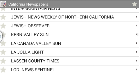 California newspapers