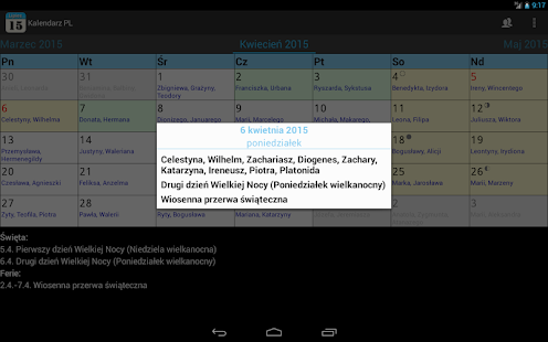 Kalendarz PL Screenshots 0