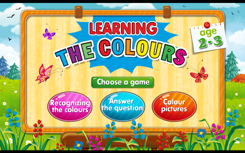 Android application Learning the colours screenshort