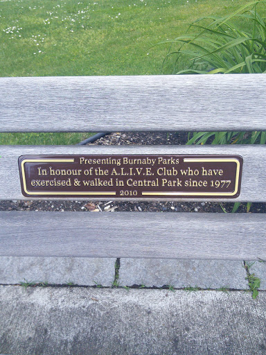 A.L.I.V.E. Club Memorial Bench