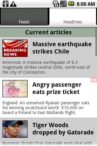 Android application UK &amp; World News screenshort