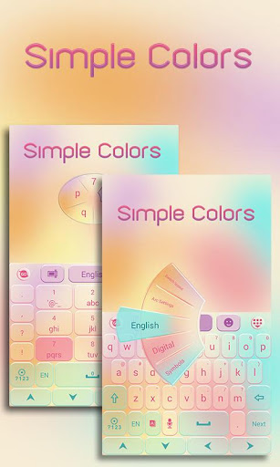 Simple Colors Keyboard Theme