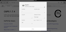 Shared printer plugin - CUPS APK