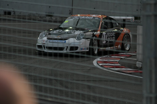 Porsche en course