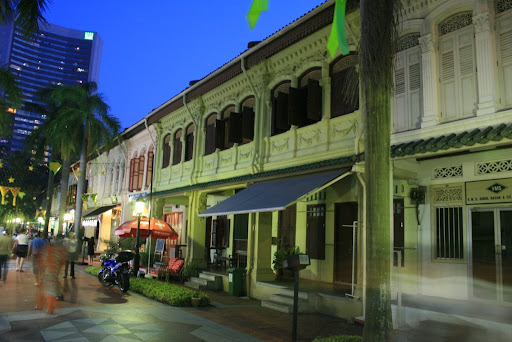 Bussorah street et les maisons-boutiques