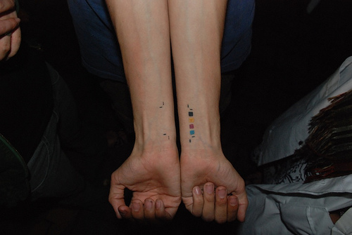 CMYK tattoo
