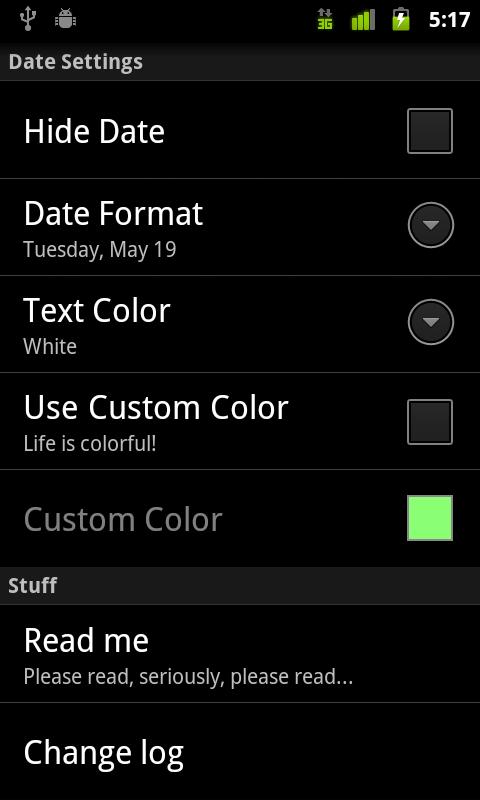 Digital Clock Widget Android