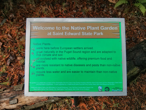 Native Plant Garden at St. Edwards State Park