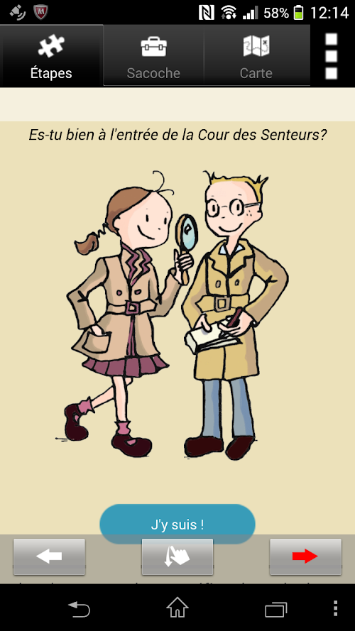 Android application Petits détectives à Versailles screenshort
