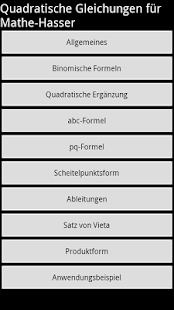 Quadratische Gleichungen Screenshots 0